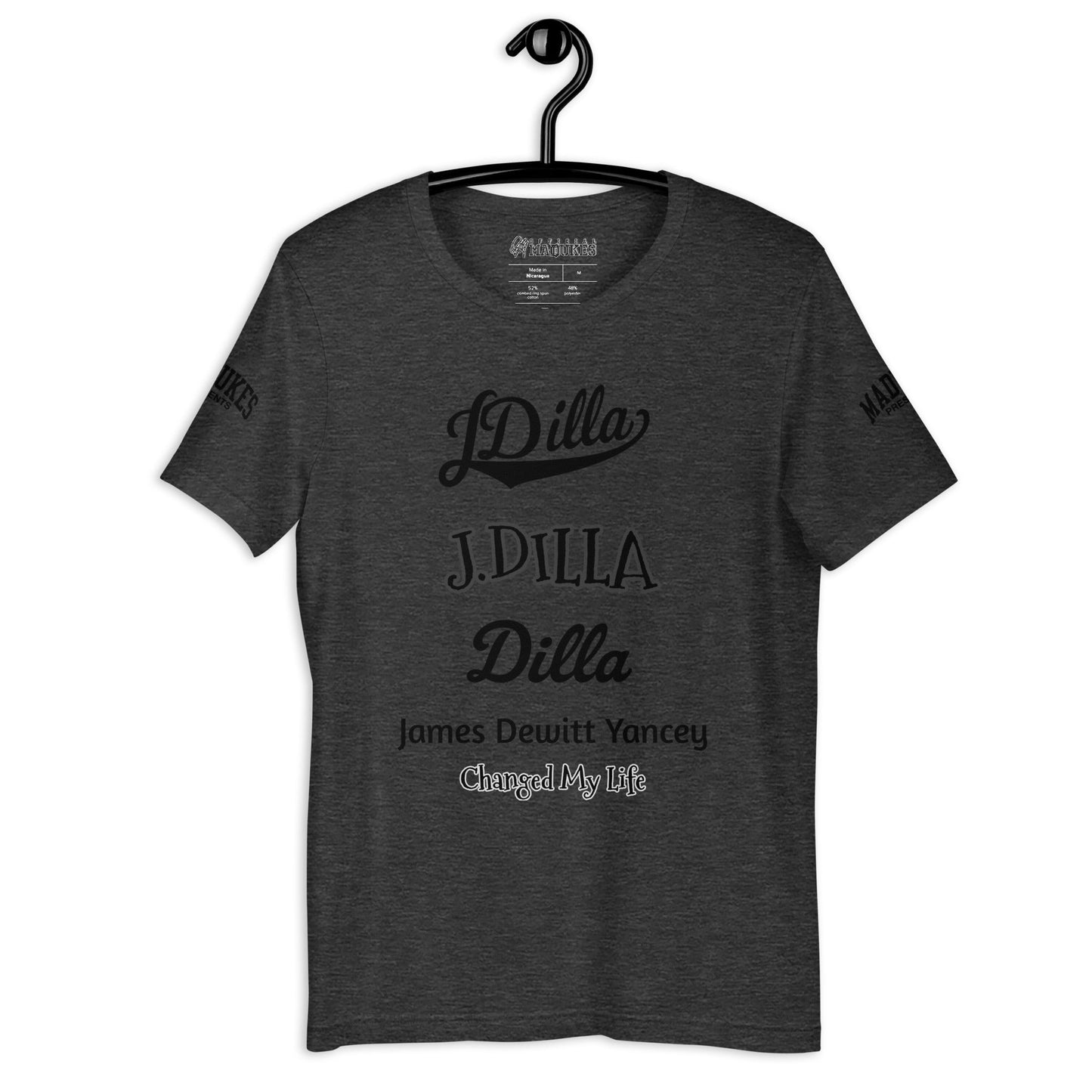 DILLA & HIS NAMES Unisex t-shirt - OFFICIAL MADUKES PRESENTS